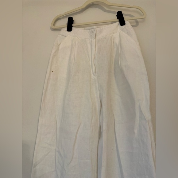 Selmacilek High Rise Pleated Women’s Pant in White (Ecru Brand Color) - Picture 4 of 9